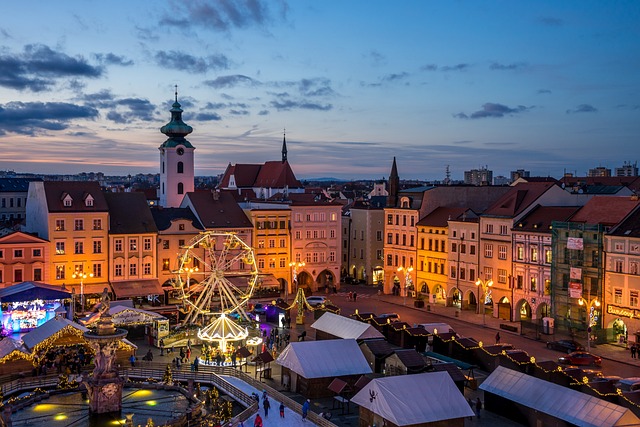 vánoční trhy v Českých Budějovicích